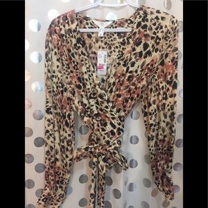 Animal print blouse